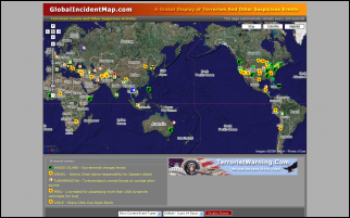 Global Incident Map Screenshot